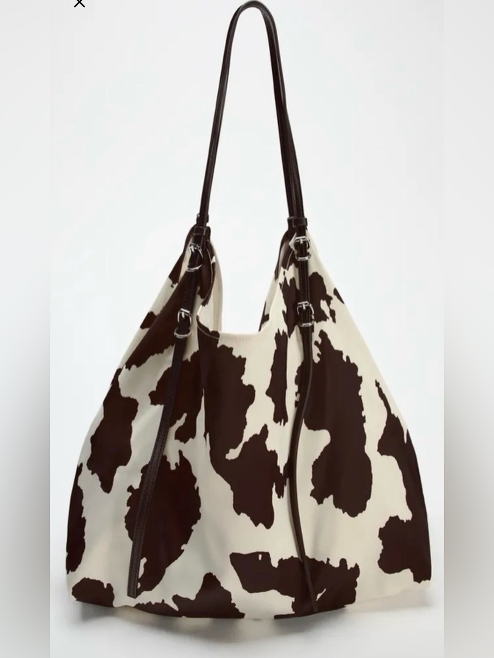 NEW- Zara Cow Print Satin
Shopper Tote - Picture 2 of 4